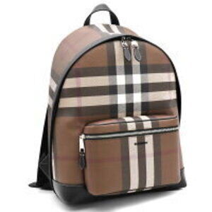 Burberry Giant Check Backpack Birch Brown Jett